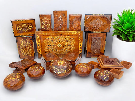 Moroccan Thuya Wood Jewelry Boxes — A Great Gift Idea for Craft Lovers