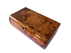Large Thuya Burl Jewelry Box 10x6in