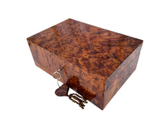 Large Thuya Burl Jewelry Box 12"x8"