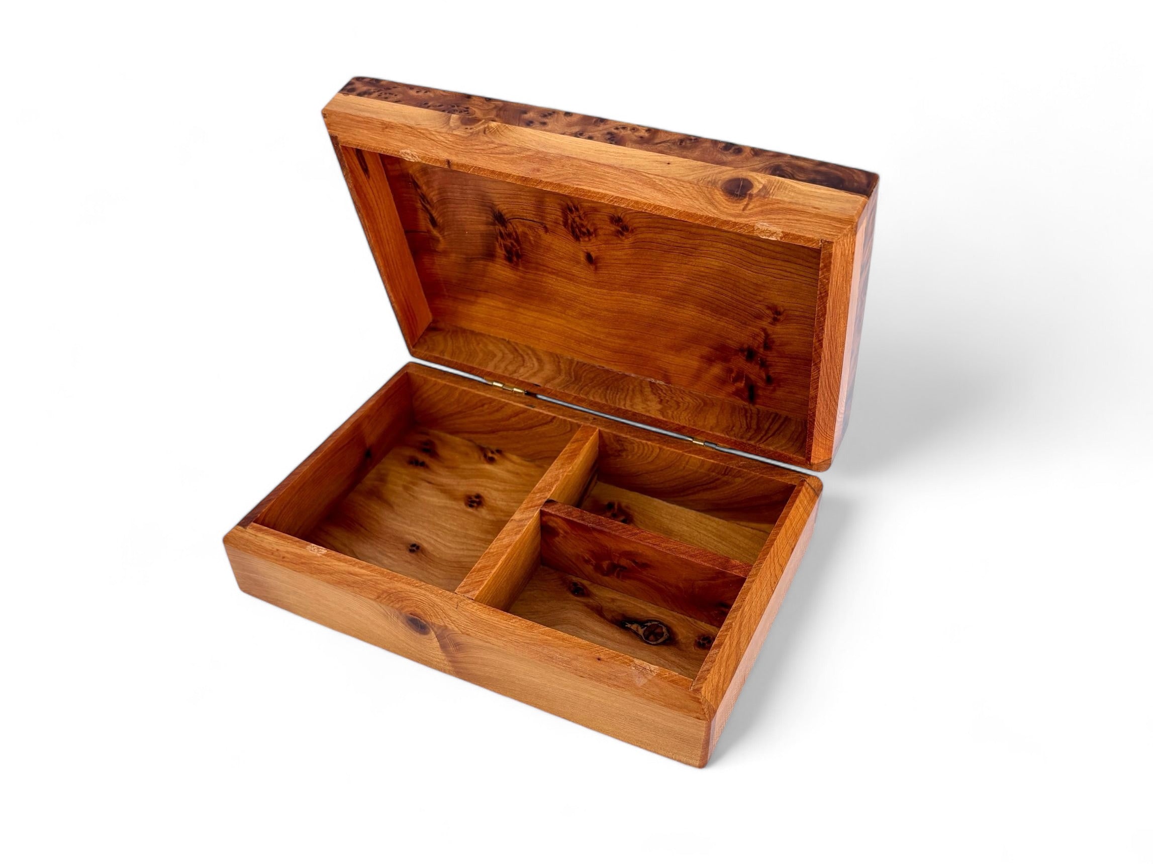 Thuya Wood Jewelry Box 8x5 in