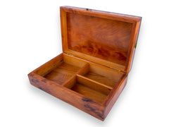 Moroccan Burl Jewelry Box 8"x5"