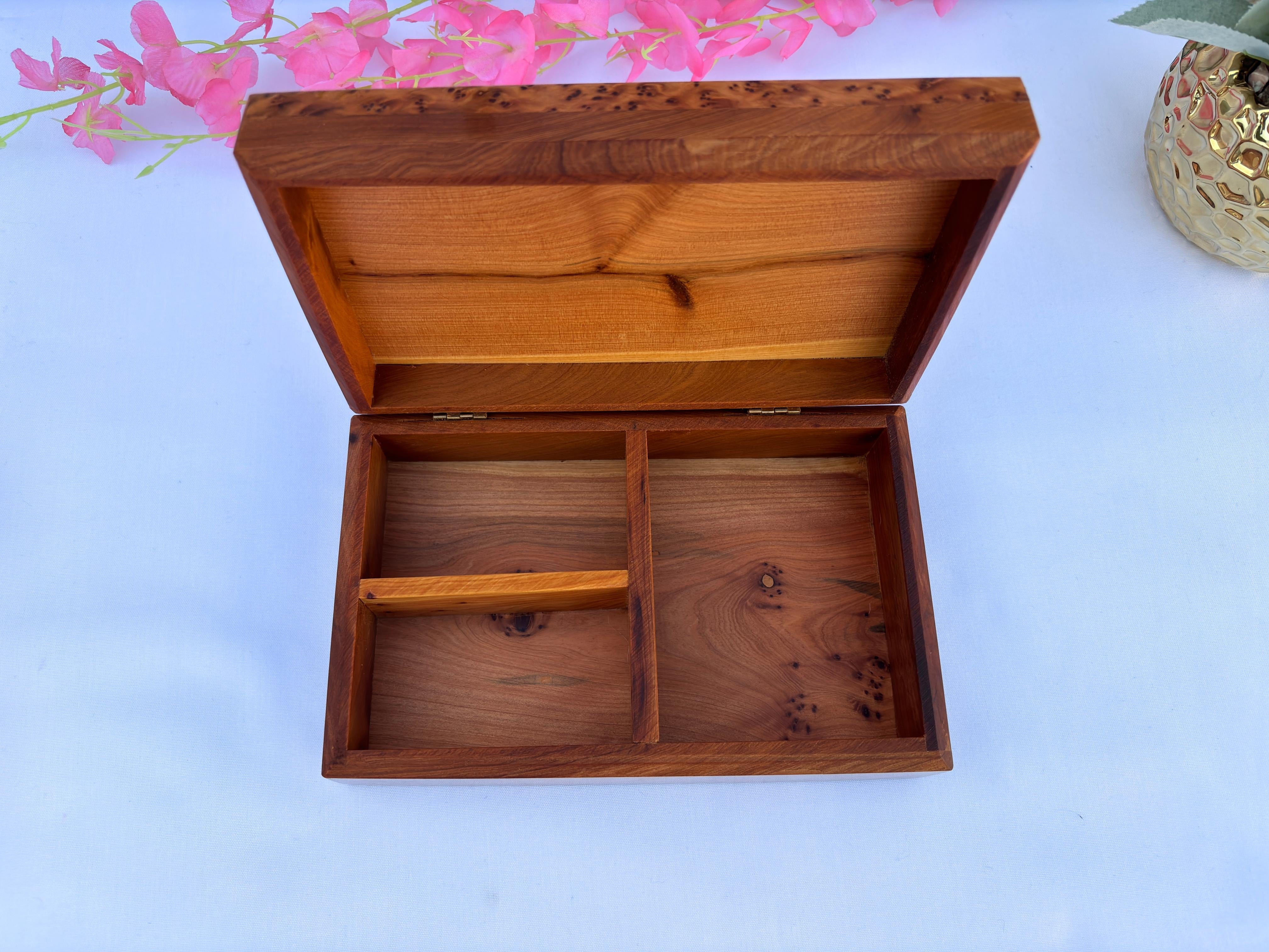 Decorative Thuya Jewelry Box  8x5in