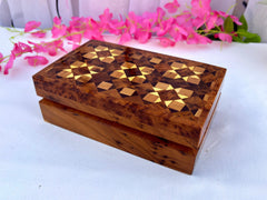 Handmade Thuya Jewelry Box 8x5in