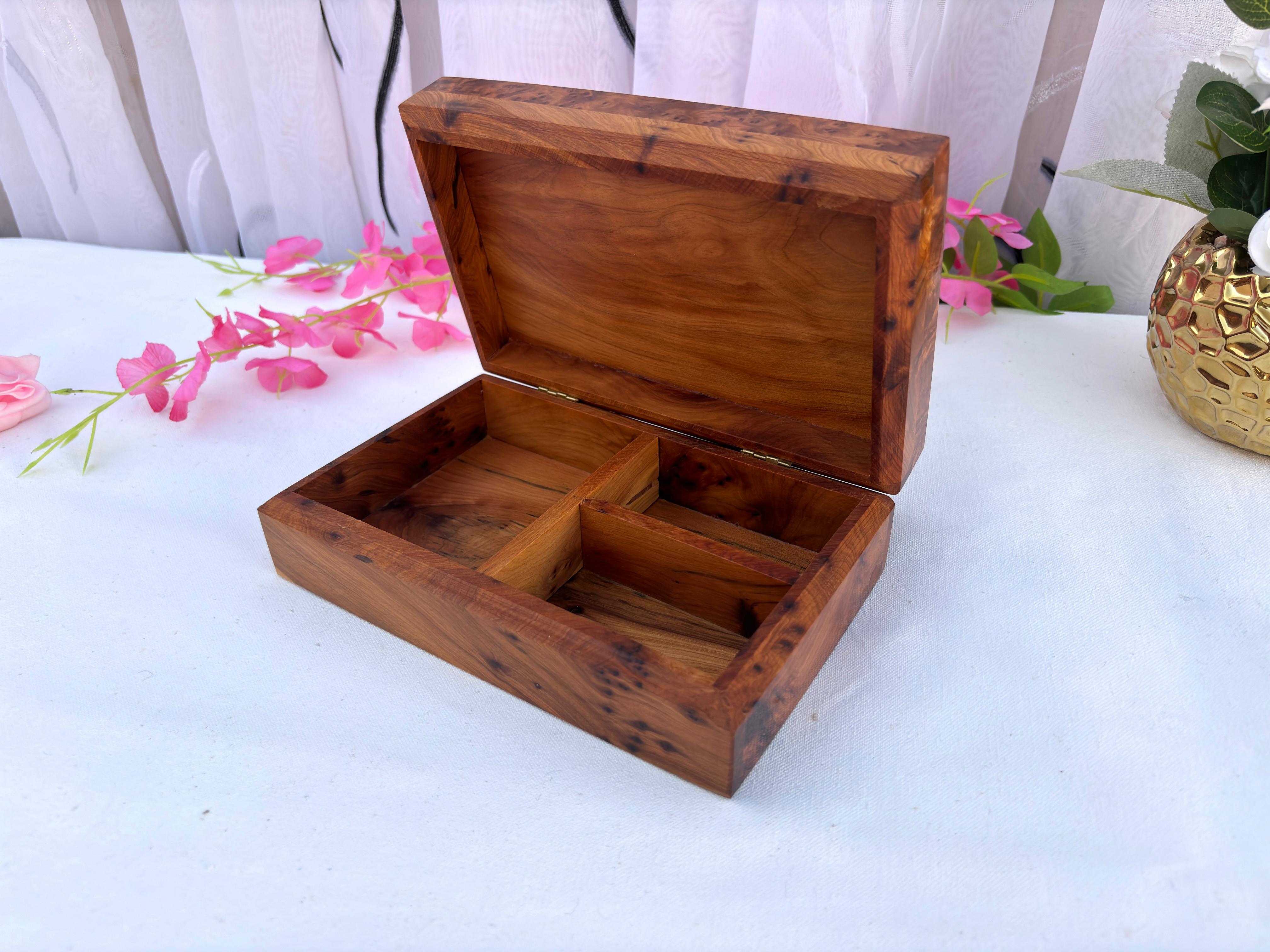 Handmade Thuya Jewelry Box 8x5in