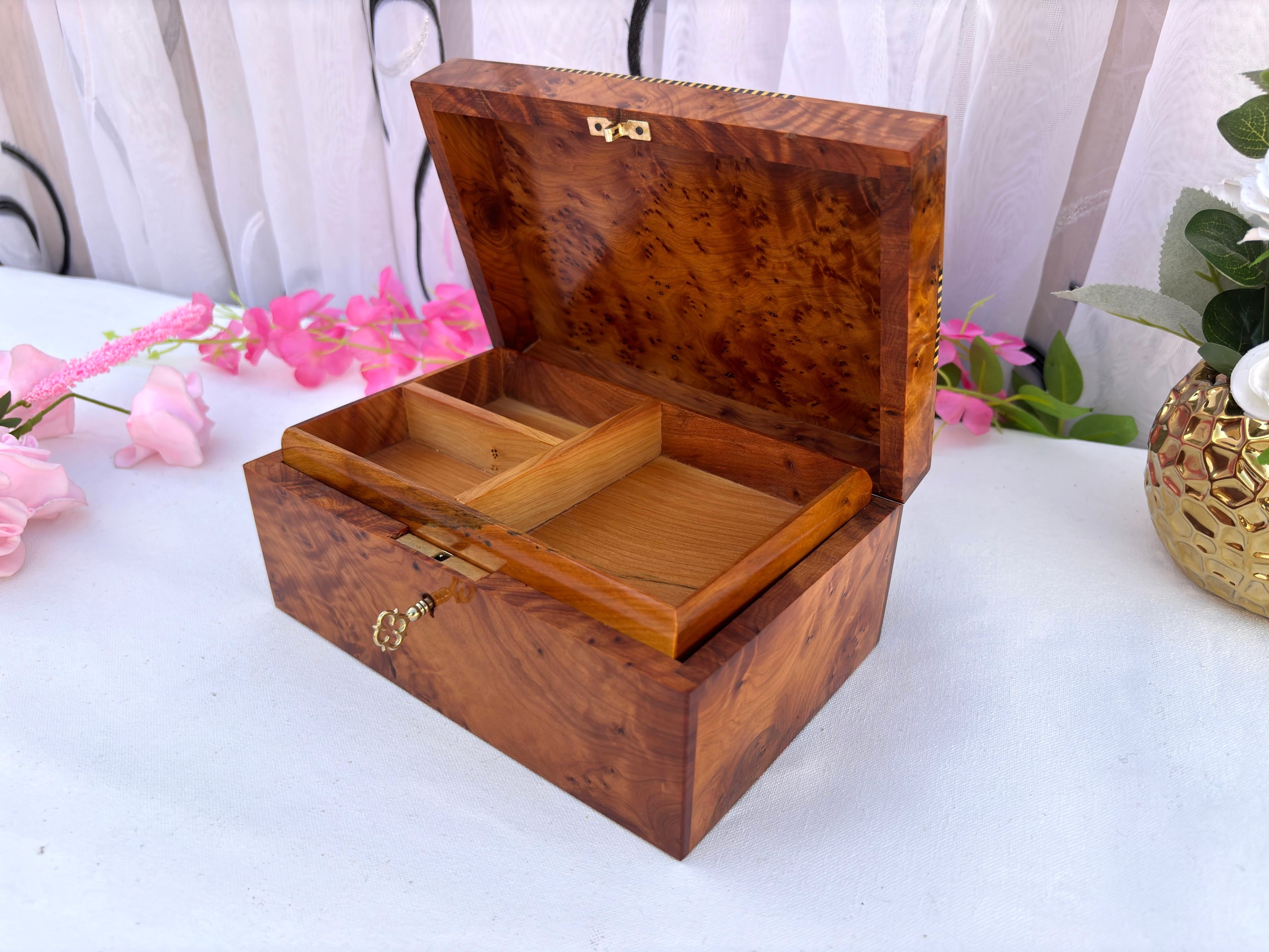 Thuya Burl Jewelry Box 8x5