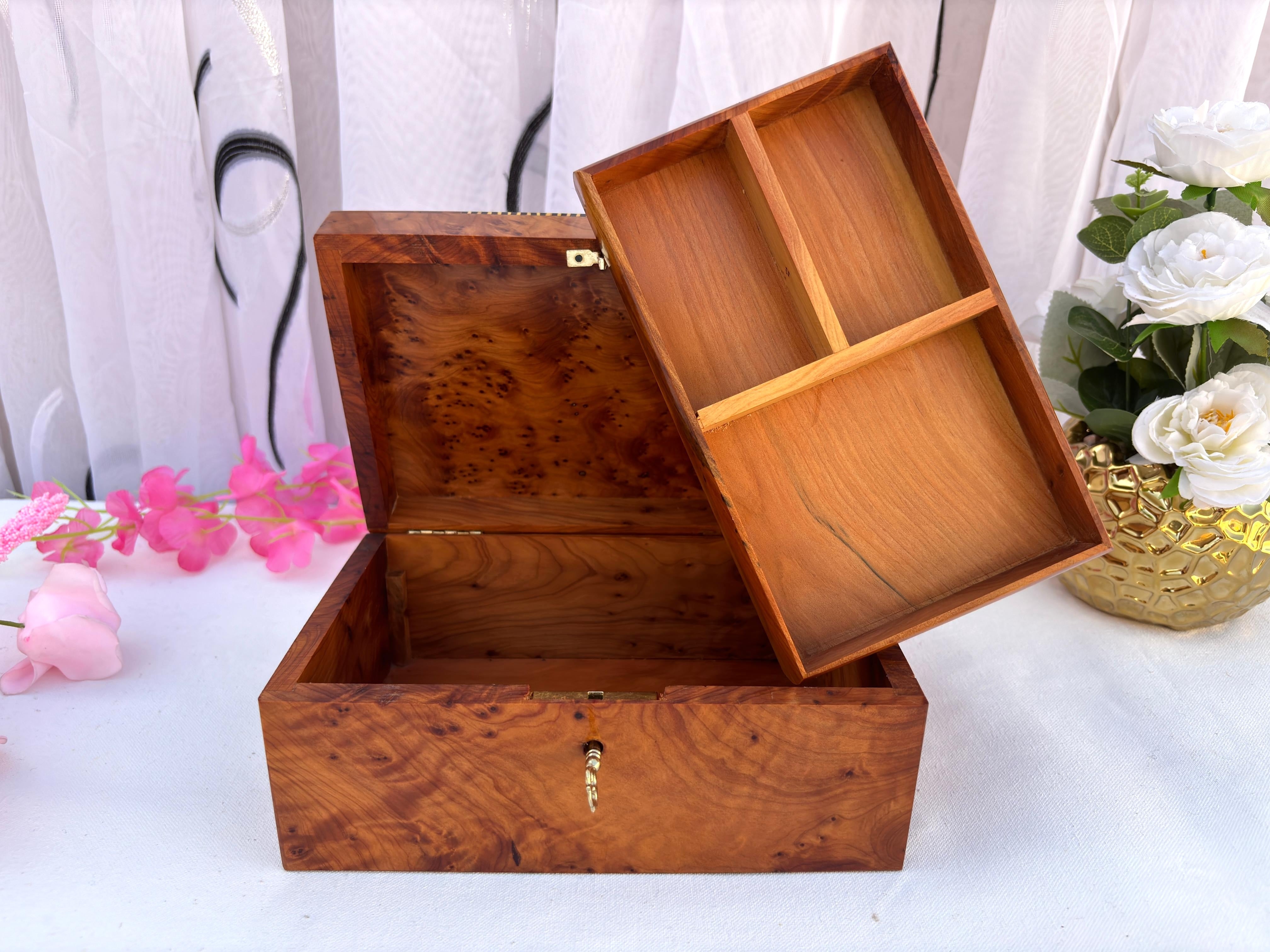 Thuya Burl Jewelry Box 8x5