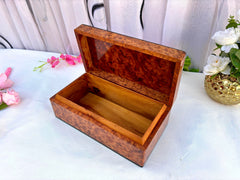 jewelry box burl thuya wood storage organizer