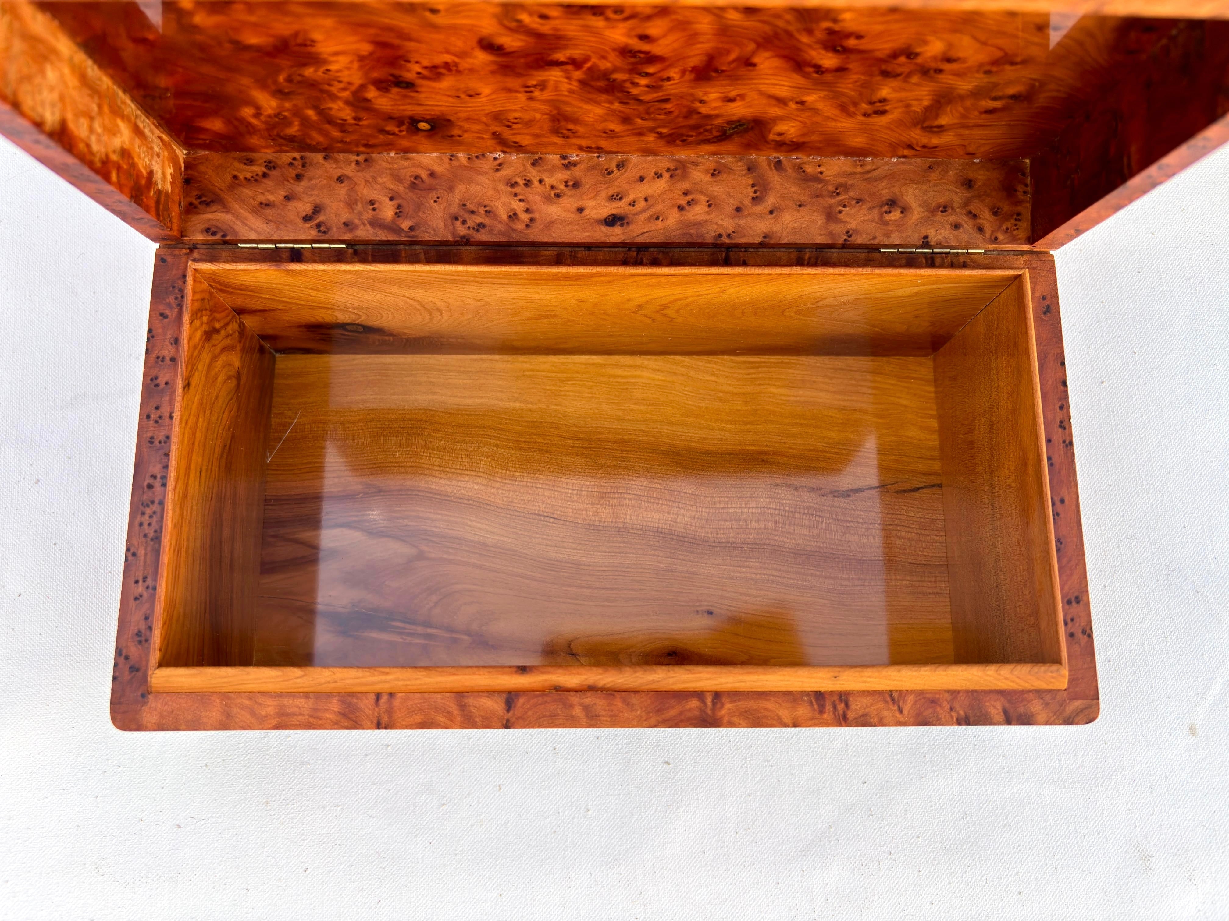 jewelry box burl thuya wood storage organizer